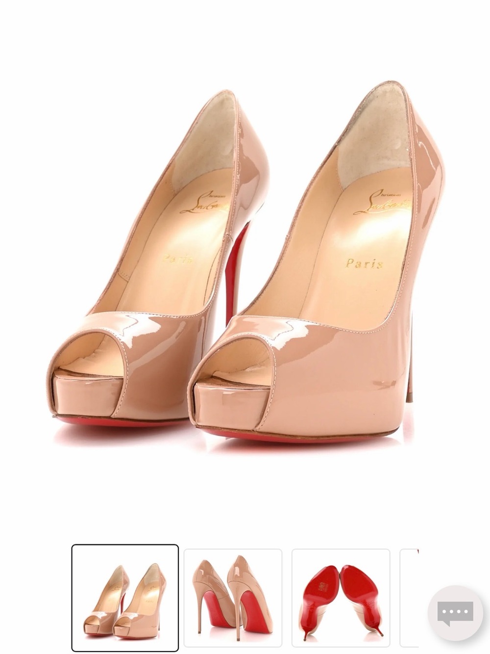 Christian Louboutin Peep-Toe Platform Pumps - New Very Privé